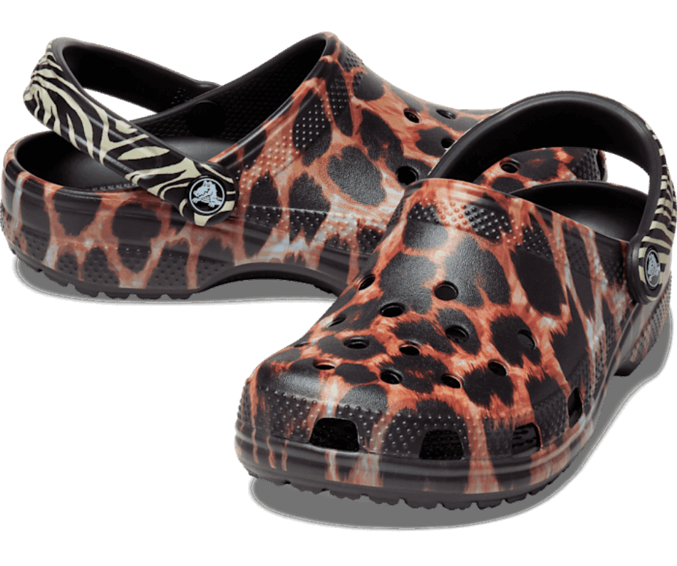 Crocs Classic Animal Remix Clog Black-Multi Animal