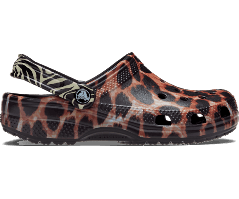 Crocs Classic Animal Remix Clog Black-Multi Animal