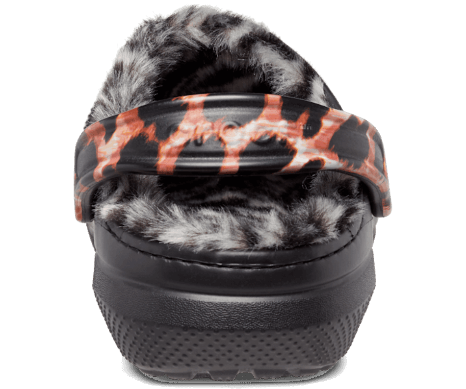 Crocs Classic Lined Animal Remix Clog Black-Multi Animal