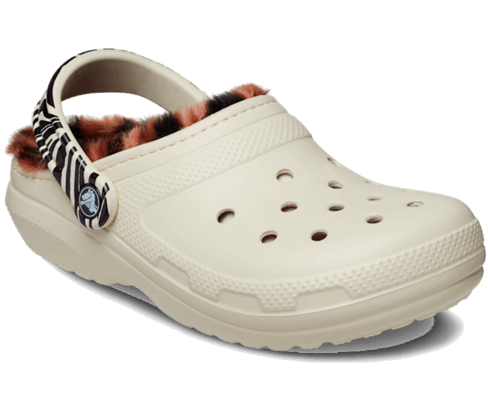 Crocs Classic Lined Animal Remix Clog Bone-Multi Animal