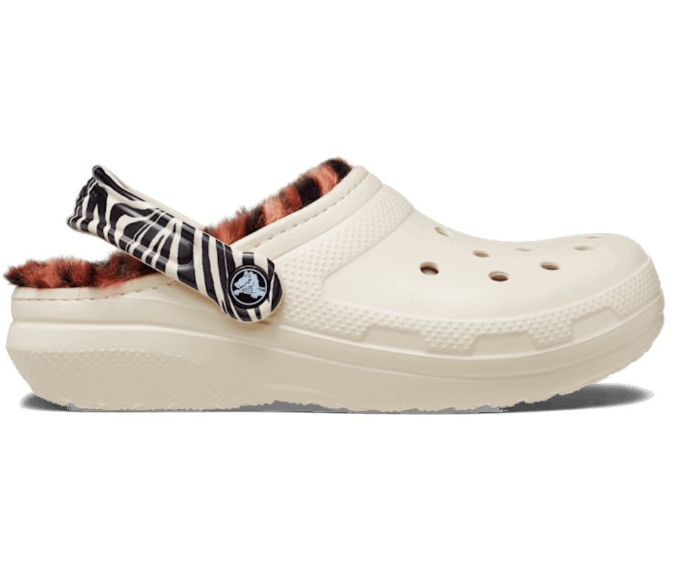 Crocs Classic Lined Animal Remix Clog Bone-Multi Animal