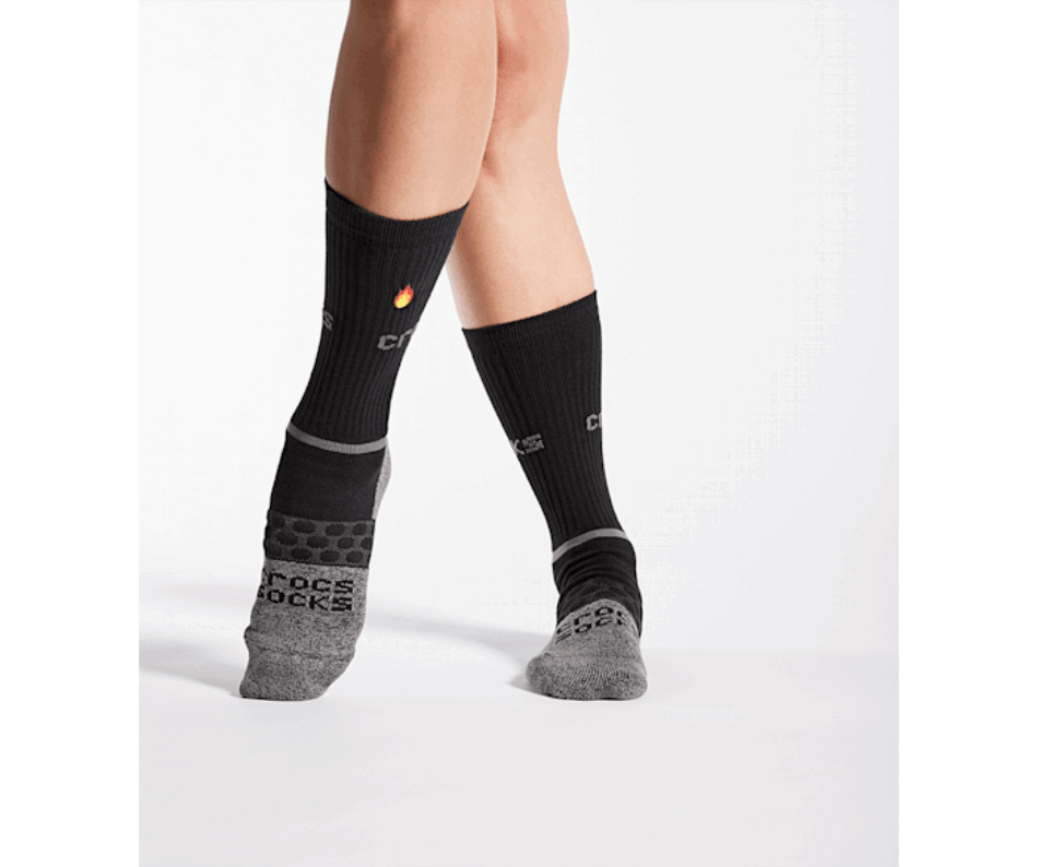 Crocs  Socks Adult Crew Graphic 3-Pack Black-Camo