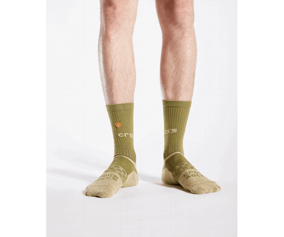 Crocs  Socks Adult Crew Graphic 3-Pack Black-Camo