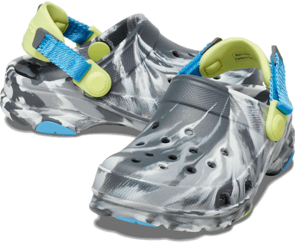 Crocs Toddlers' Classic All-Terrain Marbled Clog Slate Grey