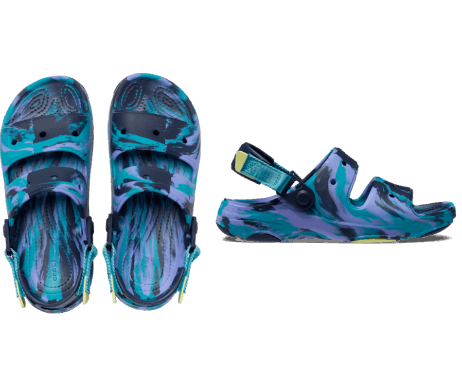 Crocs Classic All-Terrain Marbled Sandal Navy-Multi