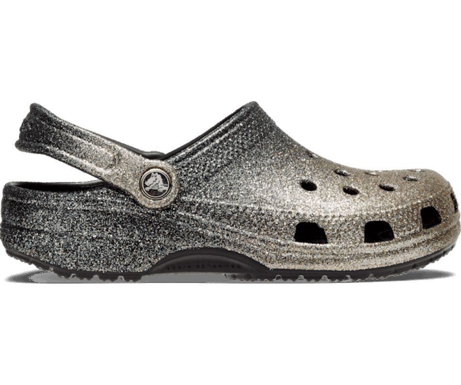 Crocs Classic Ombre Glitter Clog Black-Gold