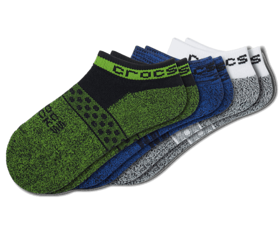 Crocs Socks Kid Low Easy Icon 3-Pack Black-Multi