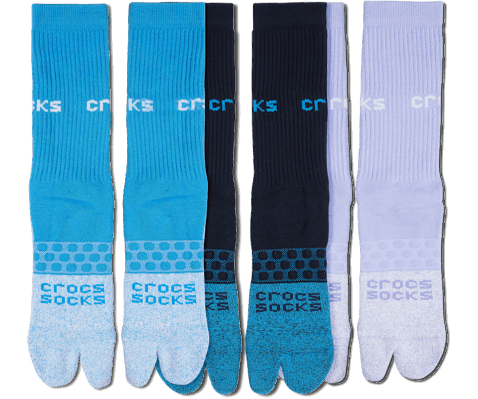 Crocs Socks Adult Flip Flop Sock 3 Pack Multi