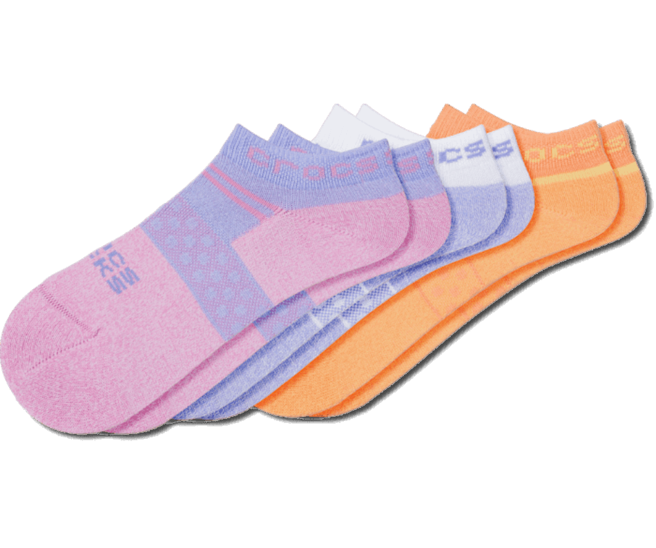 Crocs Socks Kid Low Girl Pool Party 3 Pack Tropical-White