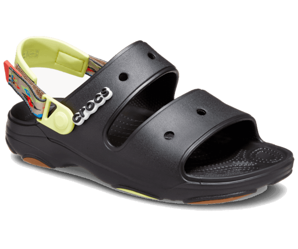 Crocs Classic All Terrain Graphic Strap Sandal Black-Multi