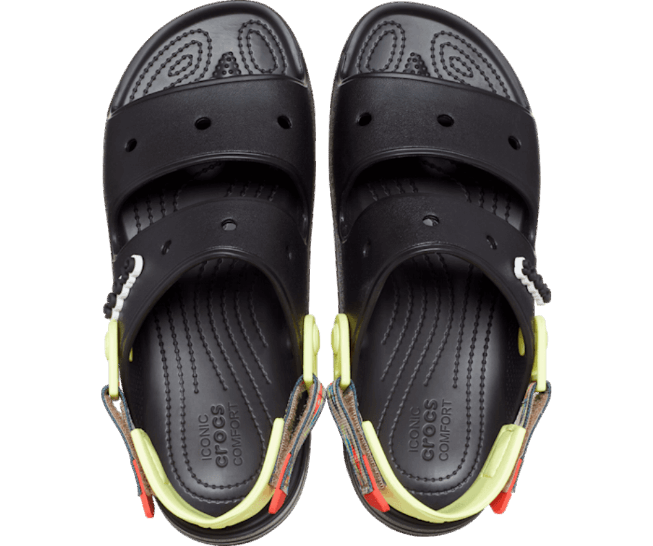 Crocs Classic All Terrain Graphic Strap Sandal Black-Multi