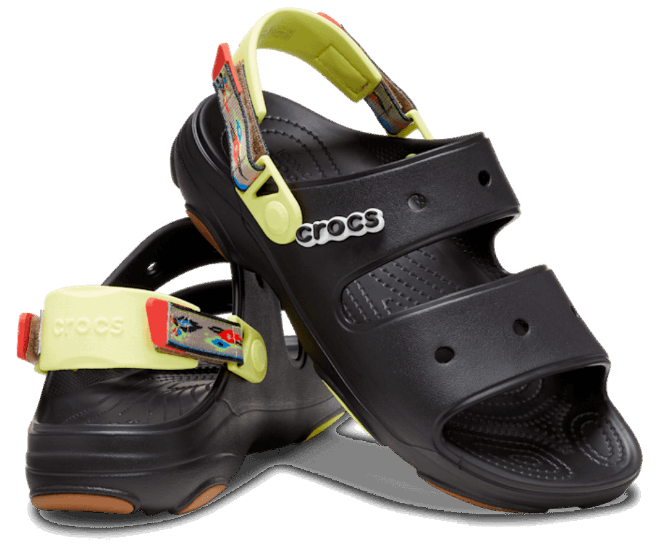 Crocs Classic All Terrain Graphic Strap Sandal Black-Multi