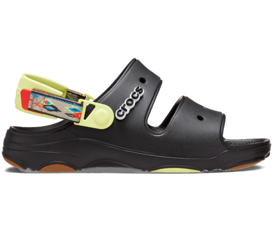 Crocs Classic All Terrain Graphic Strap Sandal Black-Multi