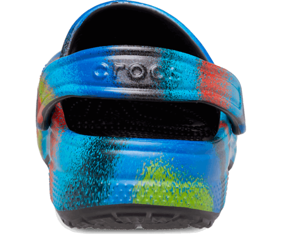 Crocs Classic Spray Dye Clog Black-Multi