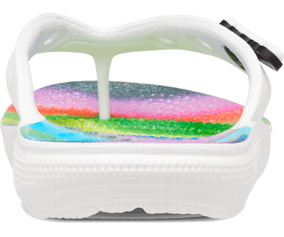 Crocs Classic Spray Dye Flip White-Multi