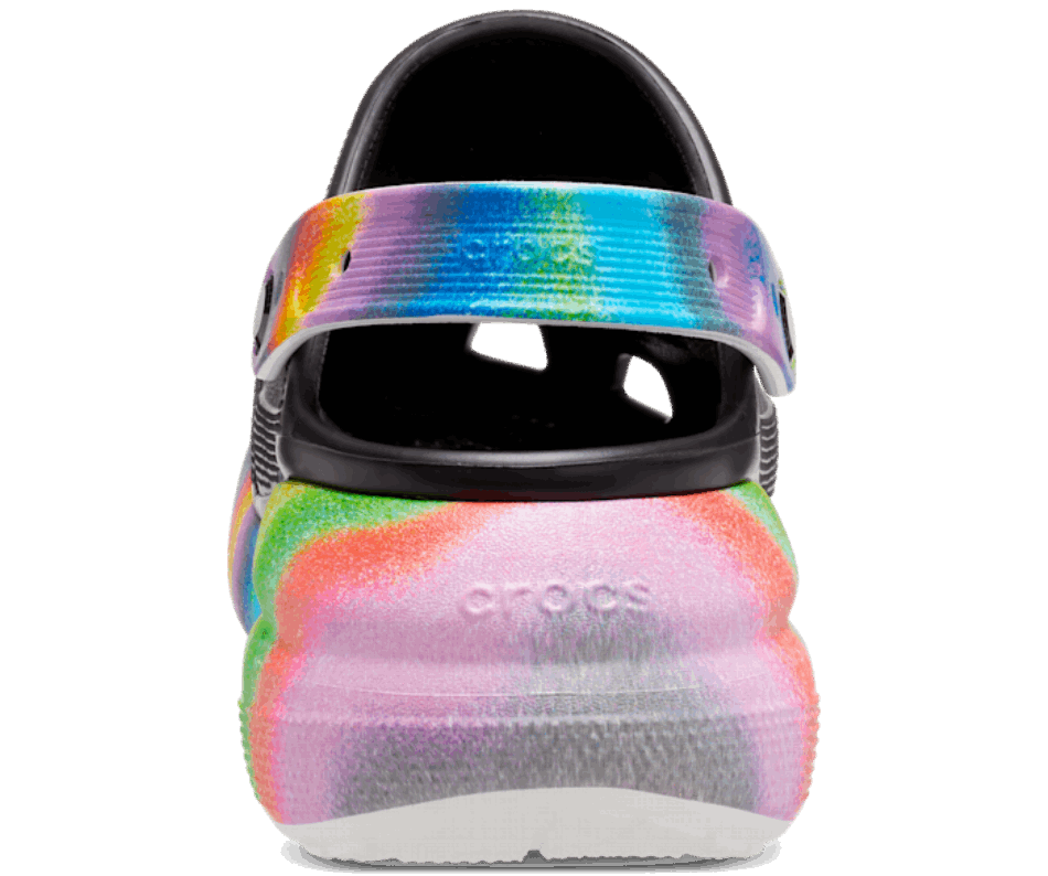 Crocs Classic Crush Spray Dye Clog Black-Multi