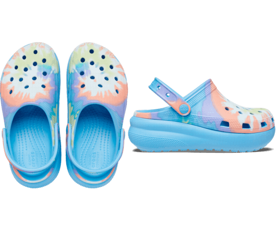 Crocs Kids' Classic Tie Dye Cutie Clog Oxygen-Multi