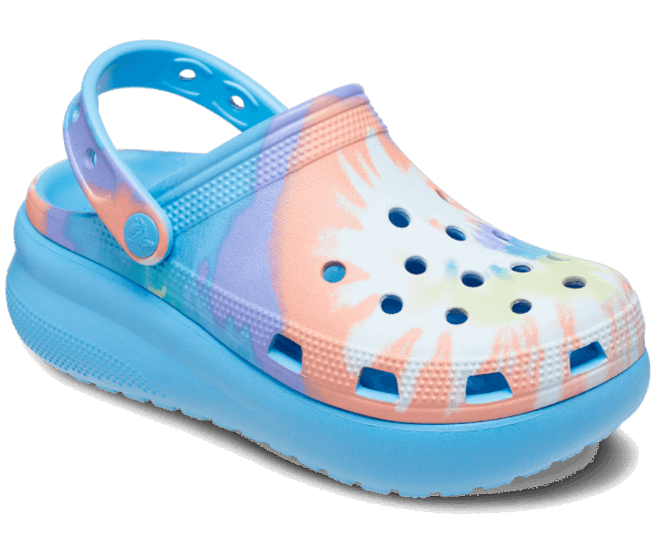 Crocs Kids' Classic  Tie Dye Cutie Clog Oxygen-Multi