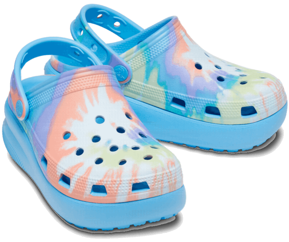 Crocs Kids' Classic  Tie Dye Cutie Clog Oxygen-Multi